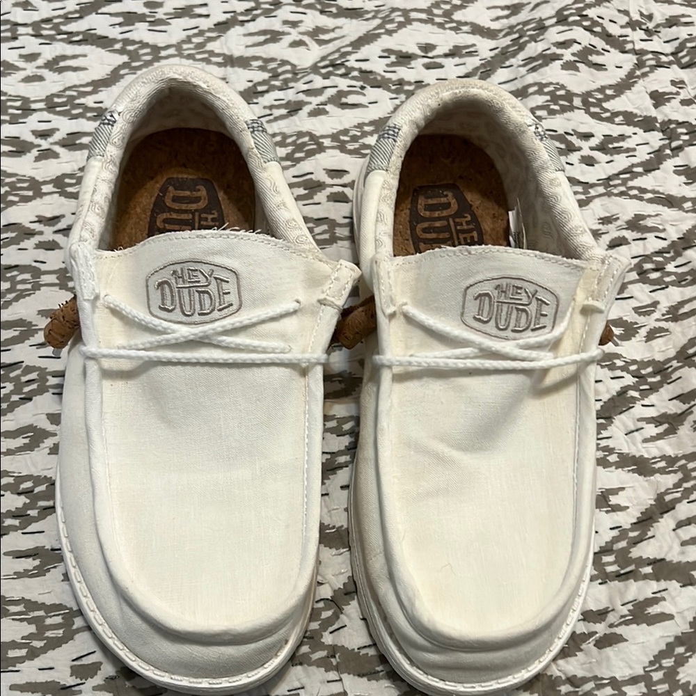 Hey Dude Men's White Casual Shoes